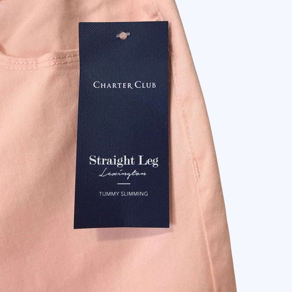Charter Club Lexington Straight Leg Jeans Misty Pink 4 100039056MS New - Picture 2 of 13